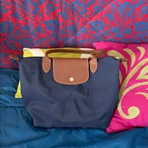 Authentic Long champ medium tote